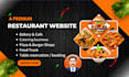 design a premium restaurant, cafe or bakery website