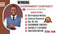 government contract proposal writing, rfp rfq bid response, sam gov rfi