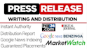do fast press release distribution, press release writing, publish pr release