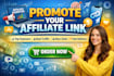 manually promote your affiliate link with top exposure