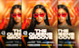 design a creative party flyer, event flyer, postcard design