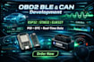 develop automotive obd2 ble system with esp32, stm32, can, pid and dtc modules