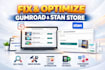 fix gumroad stanstore store setup seo listing  ecommerce development error fix