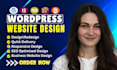 build wordpress website development design business website or ecommerce website