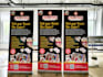 design roll up banner and window decal