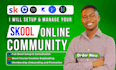 setup skool online course community skool community manager ghl automation crm