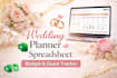 create wedding planner spreadsheet, budget tracker, google sheet template