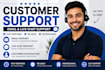 be your customer support agent for email and live chat