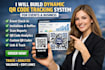 build, create, custom dynamic qr code tracking system for events and business