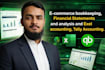 do ecommerce bookkeeping, tally, excel, quickbooks, xero