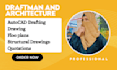 draft architectural plans in autocad, draftsman