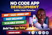 build no code app on adalo, bubble, flutterflow, glide, mvp, ai app development