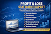prepare profit and loss statement and financial analysis
