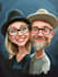make an awesome couple caricature
