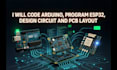 code, arduino, program esp32, design circuit and pcb layout