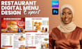 design digital menu board TV screens menu restaurant menu TV menu