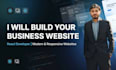 build a professional business website using react