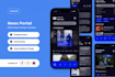 do a responsive flutter dart mobile app for ios android app, mobile app