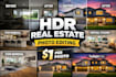 do professional real estate photo editing hdr blending