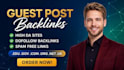 provide best guest post service and publish article