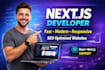 build a professional next js website react web app and full stack web develop