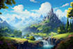 design detailed fantasy landscapes