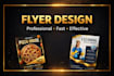 desing a professional flyer that attracts customer