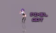 draw pixel art character, sprite, 2d retro art, animation