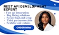 develop rest api integrate third party services and fix api issues fast