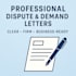 create professional dispute and demand letters