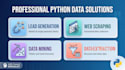 do web scraping and data mining from any website using python