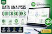 do data analysis, excel dashboards, and quickbooks