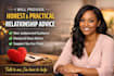 provide honest and practical relationship advice