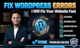 fix wordpress bugs errors and issues