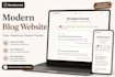 design and develop a clean, responsive blog website