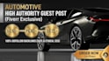 write publish auto guest posts, backlinks, automotive guest post