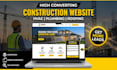 design construction plumbing hvac contractor website for leads