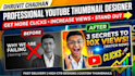 design professional clickable youtube thumbnails fast