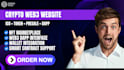 create web3 crypto landing page for nft defi blockchain presale ico website
