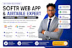 build softr client portal no code web app airtable adalo glide budibase expert