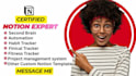 do customised notion template notion dashboard website notion consultant expert