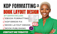 format your amazon KDP book layout for ebook and paperback
