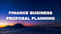 do finance consultation, business proposal management, finance audit