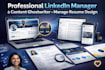 optimize linkedin profile manager content ghostwriter manage resume design