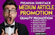 medium promotion, medium article promotion, medium followers