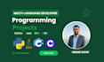 do coding tasks and projects in java , cpp and python