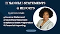 prepare financial statements, profit and loss, income statement, cash flow