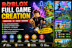 roblox full game creation full game development roblox map scripting ui obby