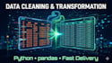 clean and transform your messy dataset using python and pandas