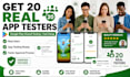 provide google play 20 app testers closed user android game app testing